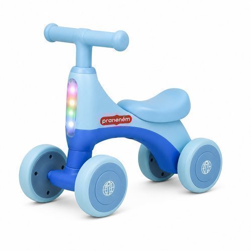 Bicicleta de Equilibrio Infantil Quatro Rodas Segurança Diversao Azul