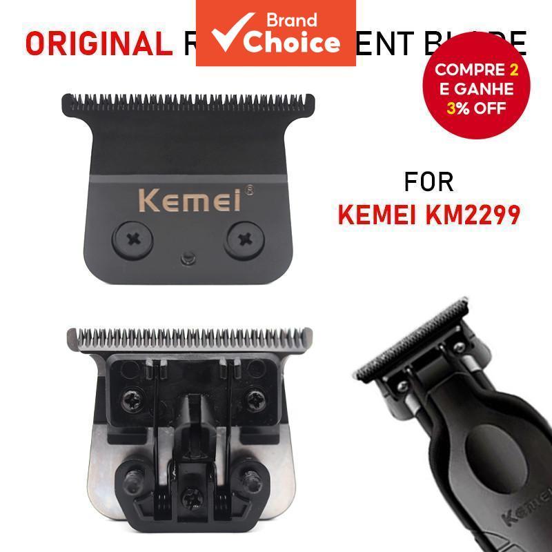  Cabeçote de Corte de Reposição Original KEMEI KM-2299, Acessórios Profissionais de Lâmina para Aparador de Cabelo