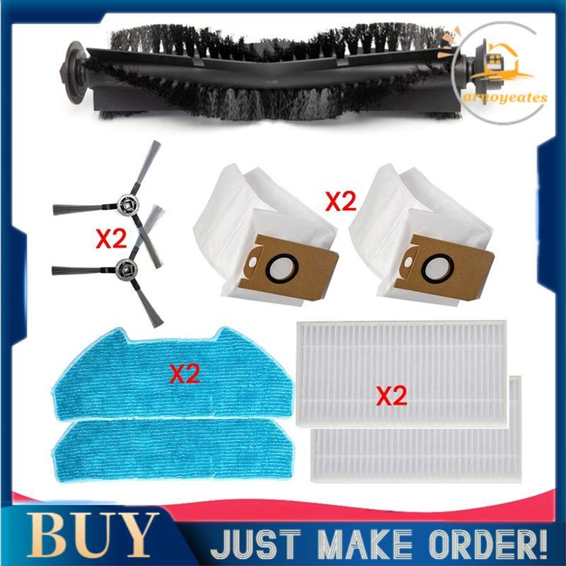 Peças De Eletrodomésticos Saco De Pó Escova Lateral Substituição Filtro Mop Pano Kit Para R10 Robô Vácuo Acessórios Domé