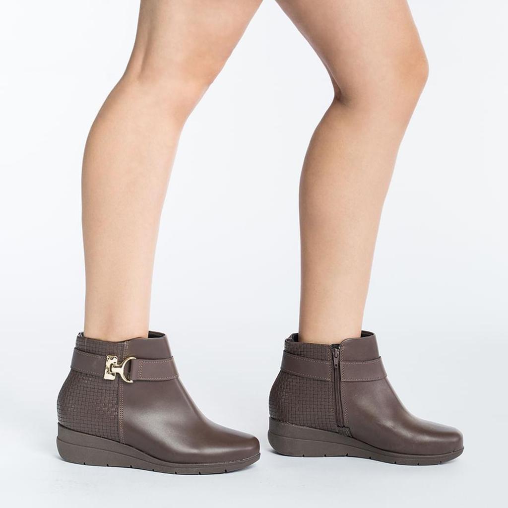 Bota Ankle Boot Feminina Modare Fivela