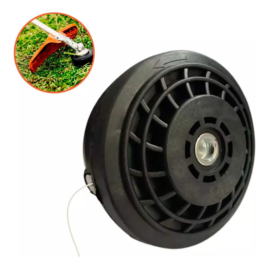 Carretel Fio De Nylon Para Roçadeira Cabeçote Resistente Para Corte E Acabamento De Grama Jardim Importway