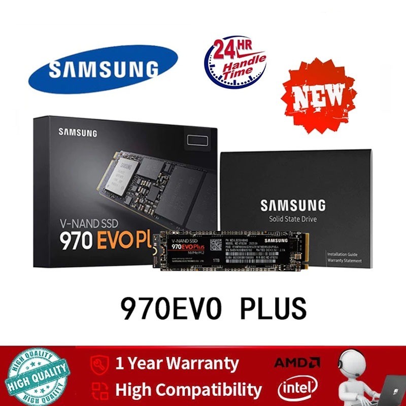 SAMSUNG 970 EVO PLUS NVMe M . 2 (2280) SSD 500 Gb/1 Tb/2 Interno 3,500/3.200 MB/