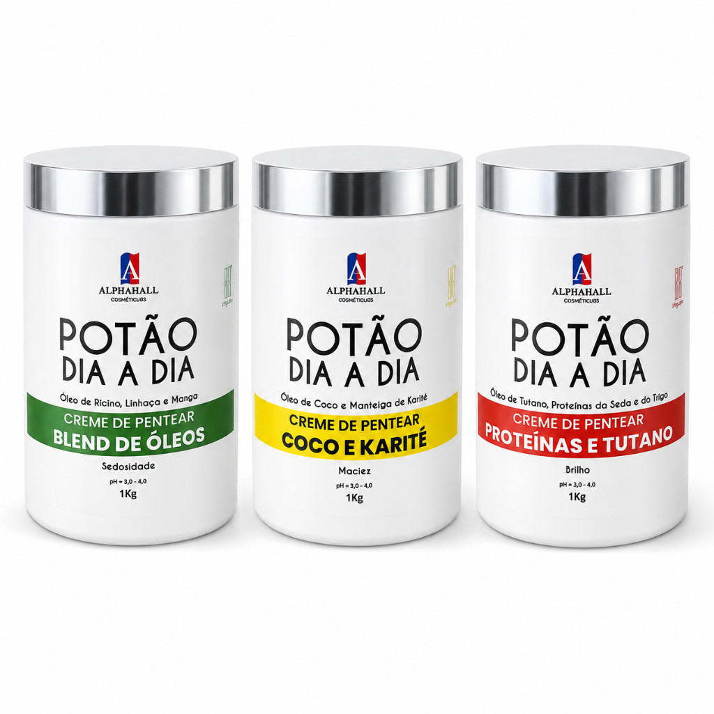 Creme de Pentear Potão Dia a Dia 1kg – Escolha a Versão