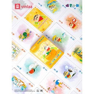 Vinlaa Crayon Shin-Chan Coleção de cartas de jogo genuínas Mercadoria Anime Presente de alto valor Brinquedo de cartão l