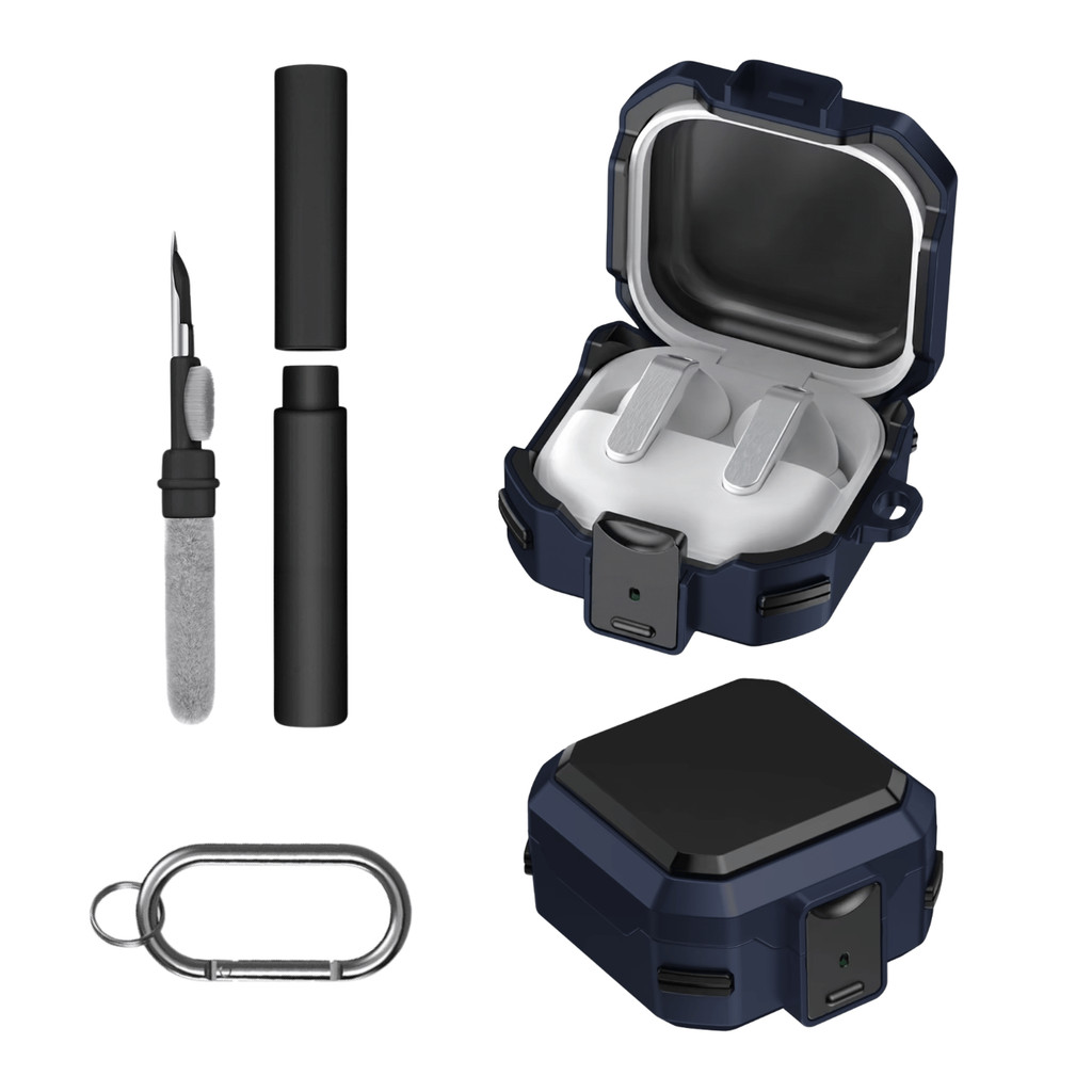 Kit Limpador para Fones e Capa Protetora Nerdcase para Galaxy Buds 4, Buds 4 Pro