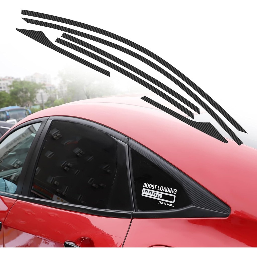Adesivos De Vinil Para Borda De Janela De Carro TOMALL Compatíveis Com Honda 10th Civic 2016 2017 2018 2019 2020 2021 Ac
