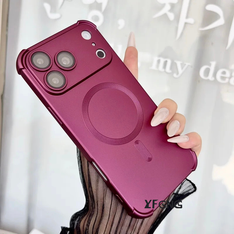 Capa Luxuosa De TPU Macia À Prova De Choque De Quatro Cantos Para IPhone 18 Pro 17 Max Magnética
