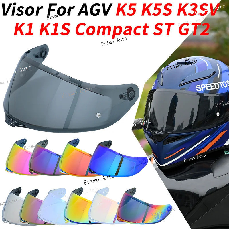 Viseira para Capacete K5 para AGV K3SV K1 K5 K5S, Protetor Solar de Alta Resistência, Lente com Proteção UV Q7GS