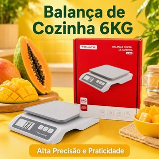 Balança Digital De Cozinha 6kg Precisa E Prática Aikino