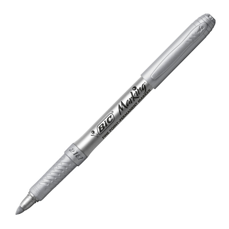 Pincel marcador permanente Marking Prata Metálico 522224 Bic