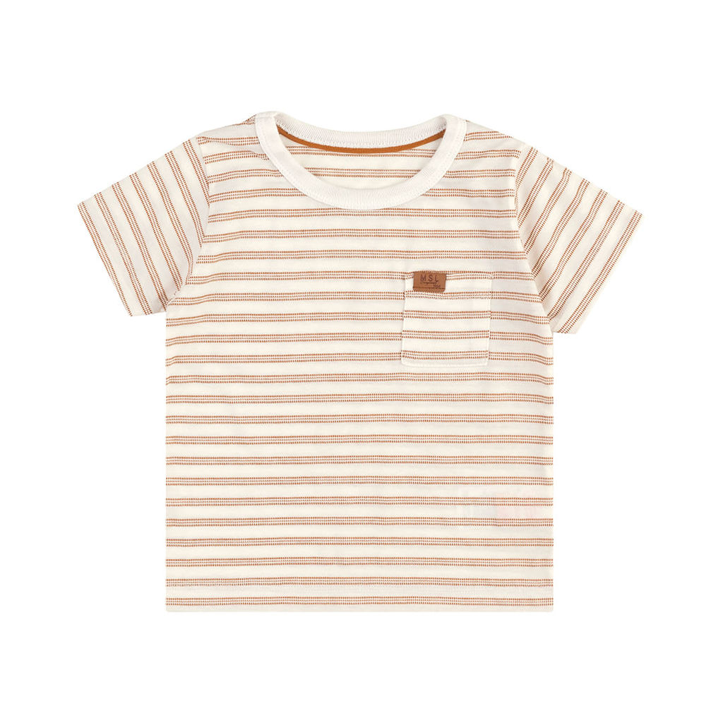 Camiseta Manga Curta Listrada Infantil Menino Marisol
