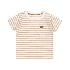 Camiseta Manga Curta Listrada Infantil Menino Marisol
