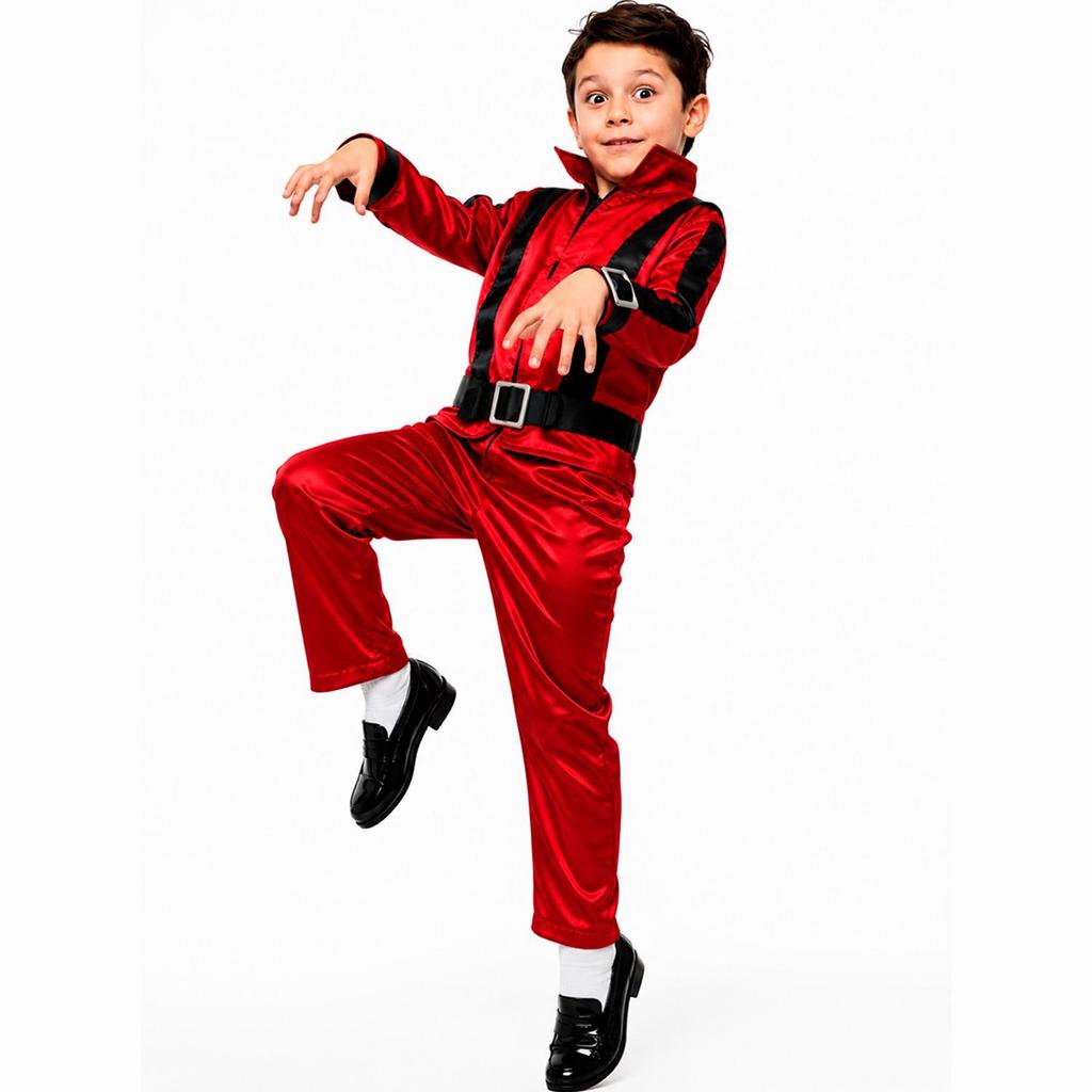 Fantasia Michael Jackson Thriller Infantil pra Menino de Luxo Com Jaqueta e Calça