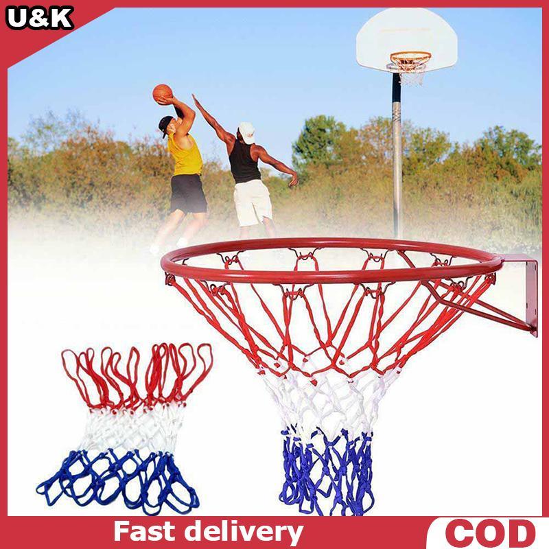[U & K] Rede De Basquete Padrão Nylon Hoop Goal Aro Para Suportes