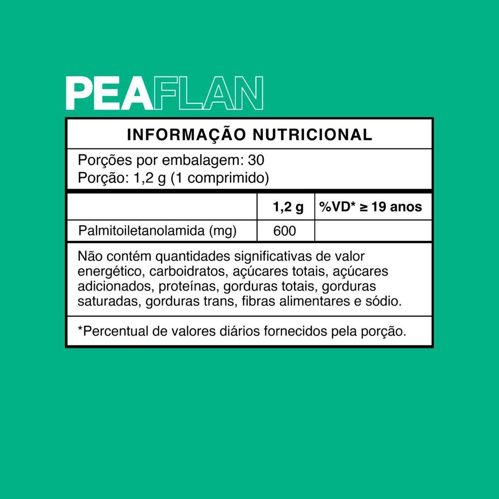 PEA 600mg com 30 Comprimidos - PEAFLAN — imagem 2 de 2