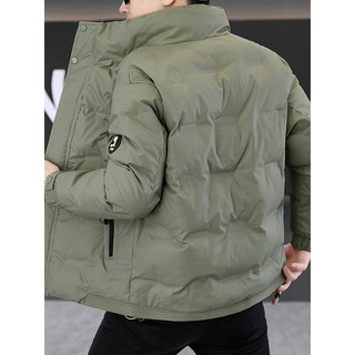 Homens gola alta acolchoada jaqueta inverno 2026 novo estilo Street Wear Casual engrossado quente moda curto para baixo 