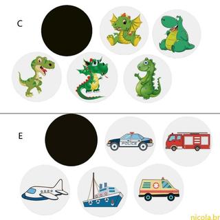 Nic Adesivos Mágicos Treinamento Potty Dinossauro Dos Desenhos Animados Alvostickers Reutilizáveis