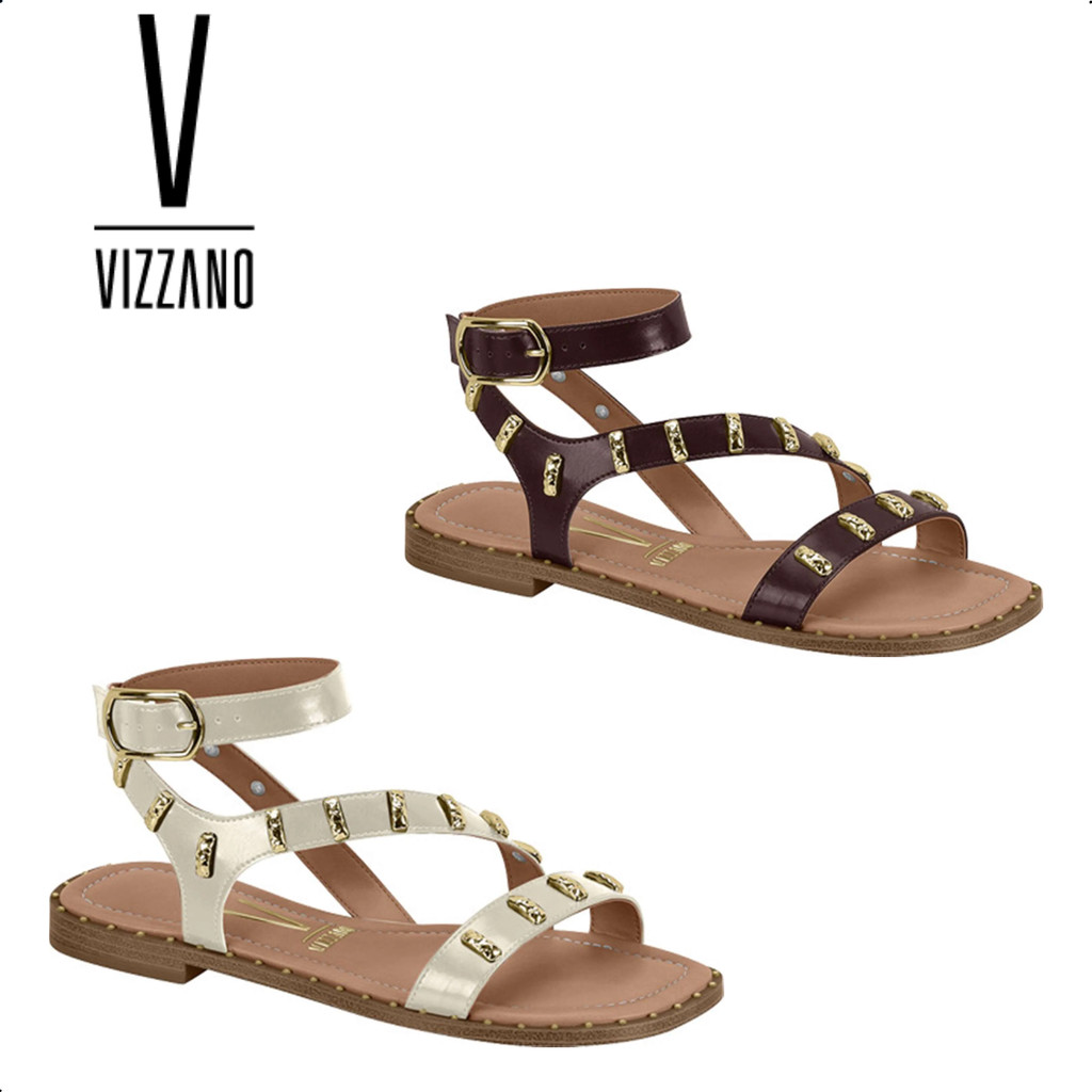 Sandalia Vizzano Rasteira Feminina Moderna Confortavel