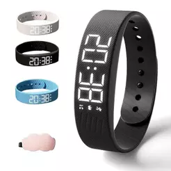 Pulseira De Alarme MYRON1 , Relógio Despertador À Prova D'água De Soneca , Pulseiras De Fitness Ajustáveis
