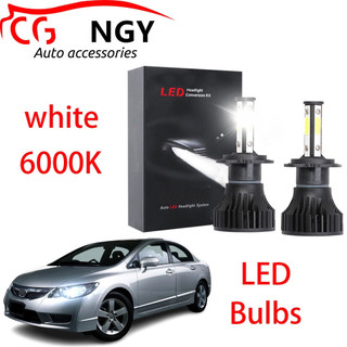 Para Honda Civic FD 2005-2011 (Lâmpada Principal)-Lâmpadas De Farol LED TE 12-24V 6000K Branco Feixe Baixo (1 Par)