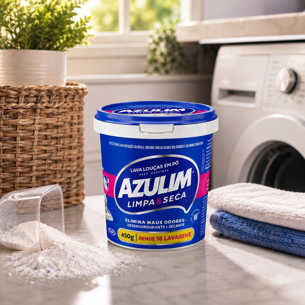 Lava Louças em Pó para Máquina AZULIM 450g