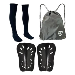 Kit Futebol Meião Mochila E Caneleira Uzze Sport