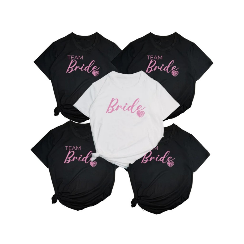 Camiseta Tshirt em Malha 100% Algodão para Despedida de Solteira Amigas
