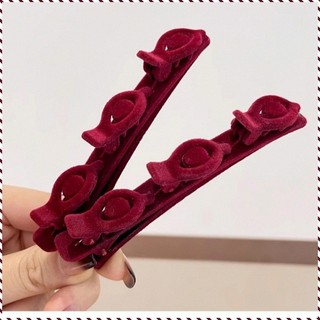 Presilha para franja de cabelo curto feminino, presilha lateral princesa, presilha de transição de cor, presilha flocada