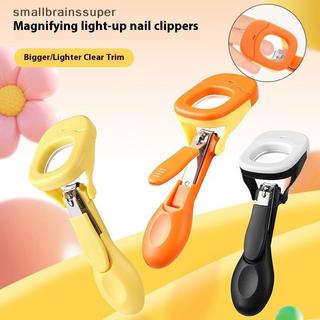Bebê Idoso Cortador De Unhas Com Luz LED/Vidro De Ampliação À Prova De Respingos Aparador Dos Pés Tesoura Cuidados