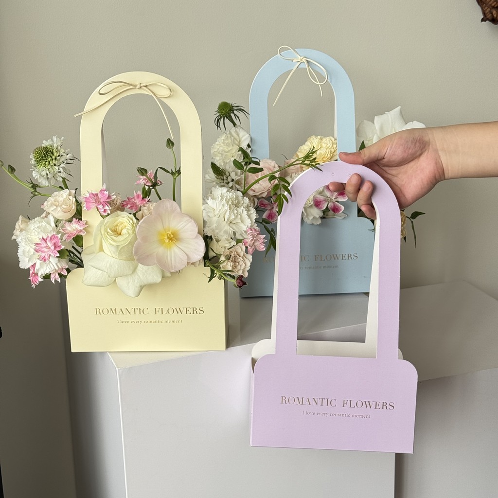 Dia das mães portátil caixa de flores buquê caixa de embalagem diy Floral arranjo de flores Material 38 seções flores sa