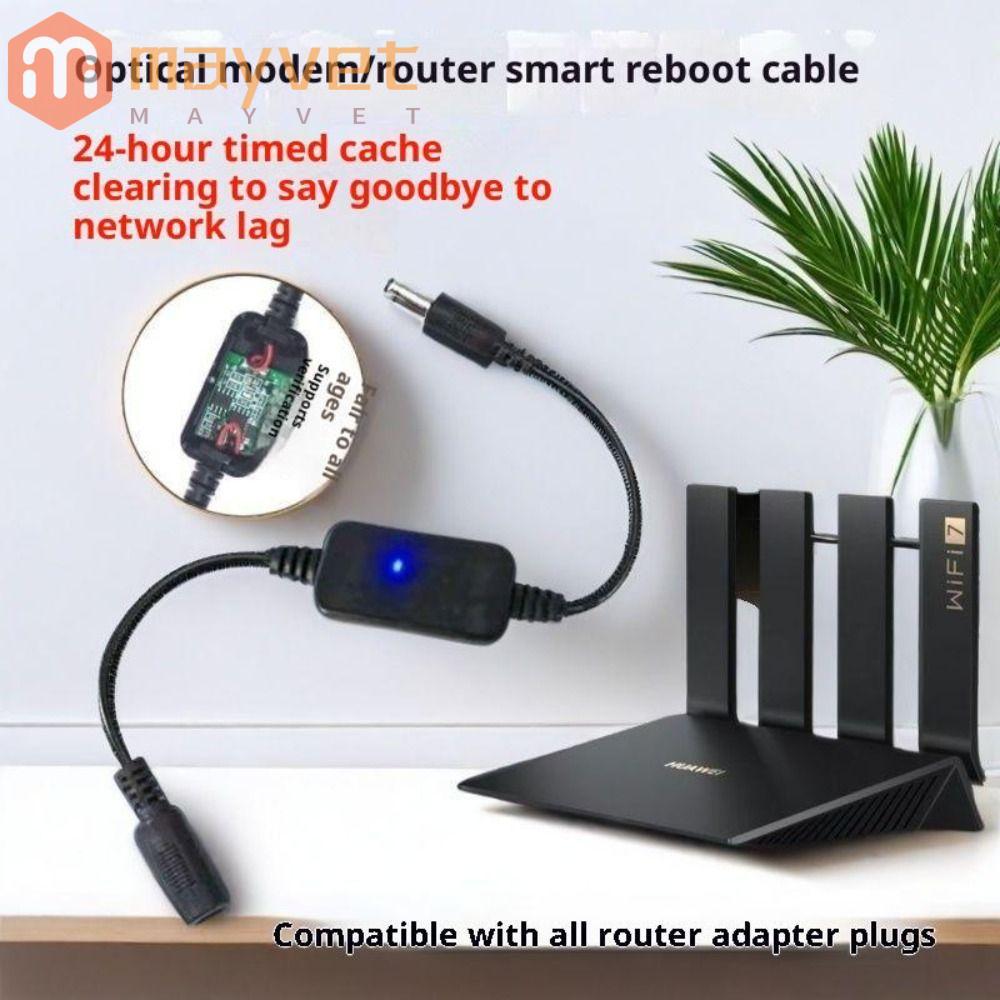 Módulo De Reinicialização Do Roteador , Wi-Fi Sincronismo DC 5V-15V 24H , Cabo Da Relação 5.5x2.1mm