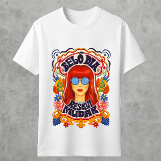 [Camiseta Premium em Algodão Puro]MIA Camiseta Básica Unissex Cantora Rita Lee Mpb Blusa 100% Algodão Lançamento Show