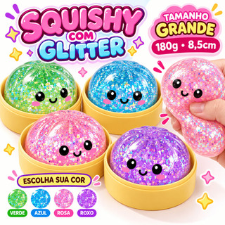 Brinquedo Squishy Grande 8,5cm Antiestresse Squishies de Apertar 180g
