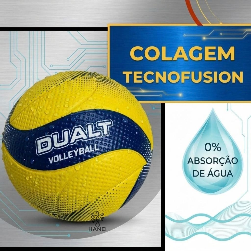 Bola de Volei Profissional Dualt SoftMax Microfibra Para Quadra Areia Volleyball Premium — imagem 2 de 2