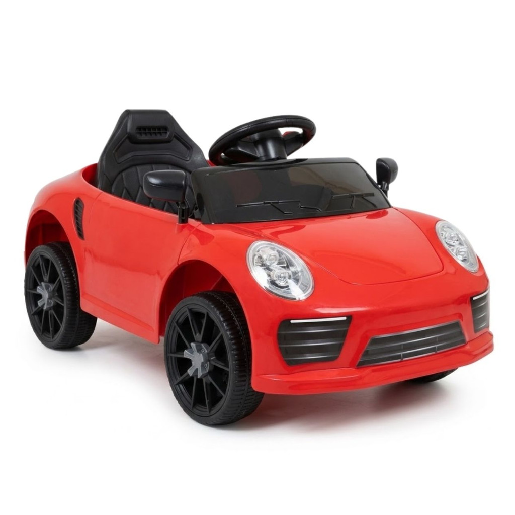 MINI CARRO ELÉTRICO INFANTIL 6V COM LUZ ATÉ 30KG VERMELHO