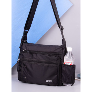 Bolsa de ombro masculina à prova d'água, grande capacidade, tecido Oxford, bolsa mensageiro, mochila Casual masculina, b