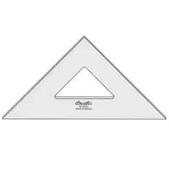 Esquadro 45 graus 28 cm Sem Escalas Trident Desetec