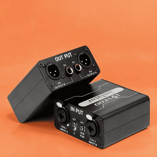 Isolador Anti Zumbido Gx200 Vedo Ground Loop Isolator Xlr 6.5mm Duplo Canal Elimina Ruído Terra Profissional Loja