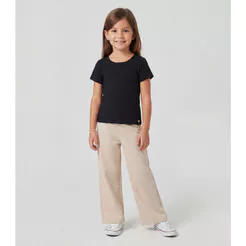 Blusa Infantil Feminina Canelada Trick Nick Preto