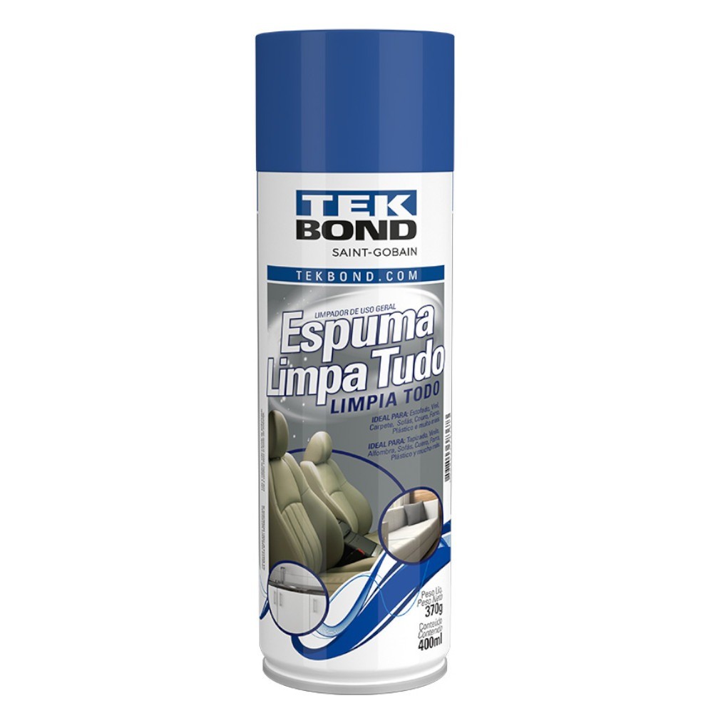 Espuma multiuso limpa tudo 400ml - Tekbond