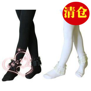 Coreia coreano comércio exterior pedido Original primavera outono meninas meia-calça de renda meias de dança das criança