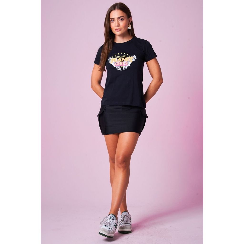 Camiseta Feminina Original Wings Planet Girls Preto · foto 2