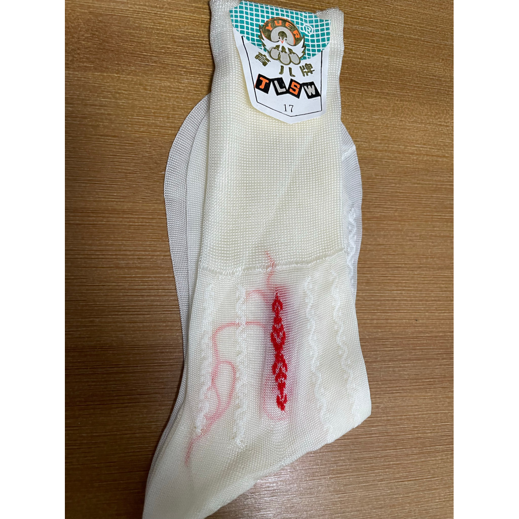 Tamanho 17 em estoque meias infantis de nylon de boca solta à moda antiga