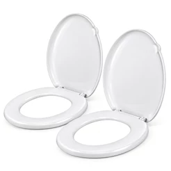 Assento Sanitário Universal Tampa de Vaso Almofadada Privada Oval Banheiro Tigre