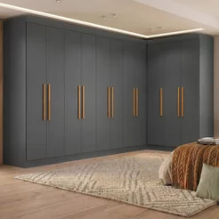 Guarda-Roupa Modulação 11 Portas Canto Paris Ônix
