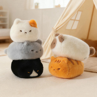 Adorável Gato Gordinho Pelúcia Boneca Kawaii Gordura Neko Macio Redondo Fofo Gatinho Brinquedo Preguiçoso Dormir Present