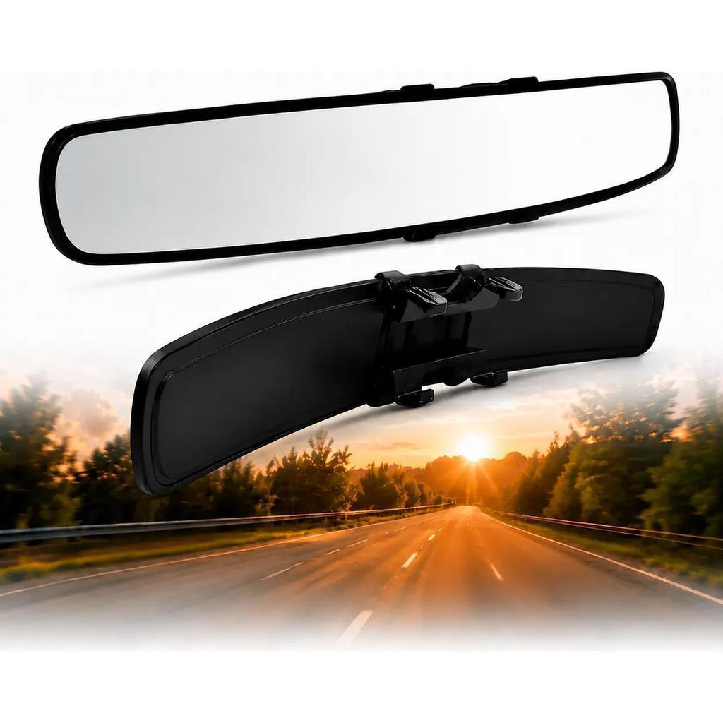 Espelho Retrovisor Interno Universal Convexo Panorâmico Automotivo 43cm