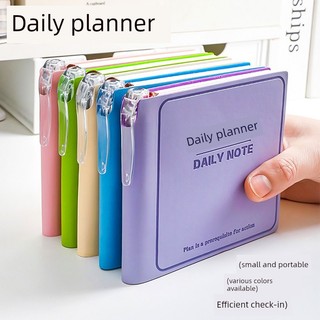 Japão Plano Diário Mini Bolso Caderno Quadrado Portátil De Alto Valor De Cor Gerenciamento De Tempo Cartão Pin Autodisci
