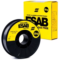 Arame para solda mig 1,0 mm 5 kg uso sem gás - Gas Free Esab