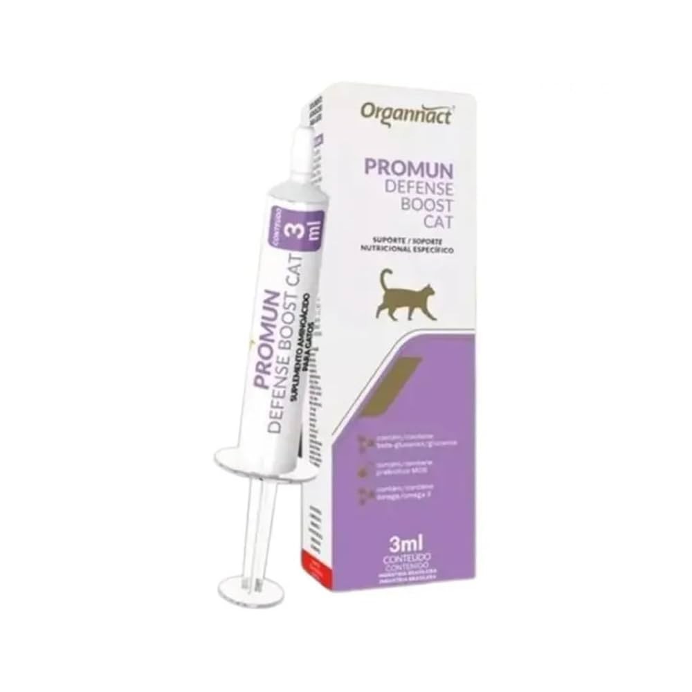 Suplemento Promun Defense Boost Cat Para Gatos Organnact 3ml